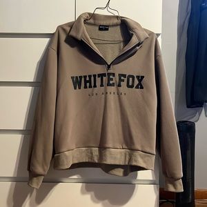 Women’s white fox sweatshirt